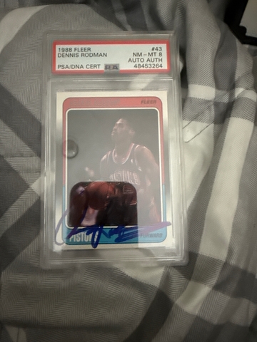 1988 Fleer Dennis Rodman PSA/DNA Cert.