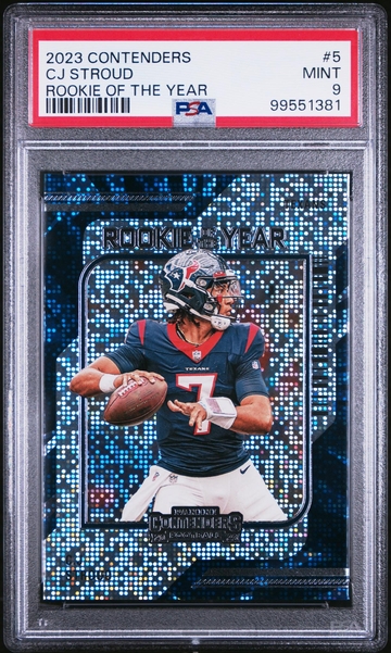 2023 Contenders #5 CJ Stroud Rookie of the Year PSA 9