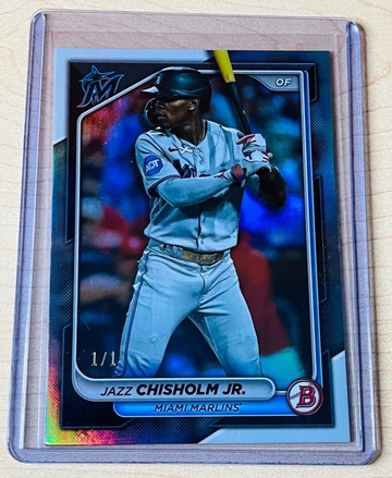 2024 Bowman Jazz Chisholm Jr. Platinum Foil True 1/1