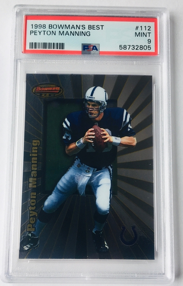 1998 Bowman's Best #112 Peyton Manning Rookie RC MINT PSA 9