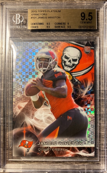 2016 Topps Platinum Xfractors Jameis Winston BGS 9.5