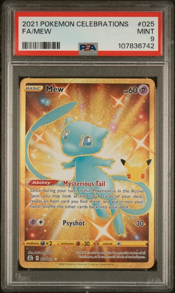 2021 Pokemon Celebrations #025 Mew PSA 9