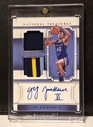 2023 National Treasures  GG Jackson II  Rookie Patch Auto  #'d 17 /99 ! 3 Color Patch ! RPA Grizzlies