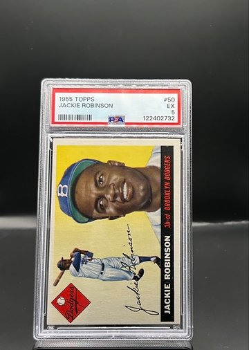 1955 Topps Jackie Robinson #50 PSA 5 / Excellent