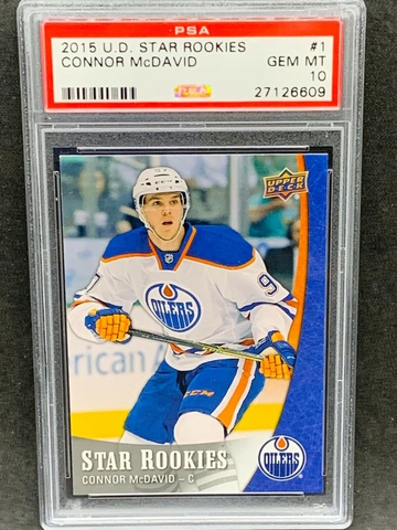 2015 Upper Deck Star Rookies #1 Connor McDavid PSA 10 Gem Mint RC