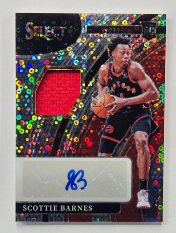 2021-22 Select Scottie Barnes Disco Rookie Patch Auto Toronto Raptors