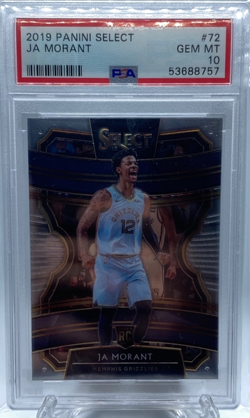 PANINI SELECT JA MORANT PSA 10