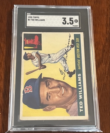 1955 Topps Ted Williams #1 HOF SGC 3.5