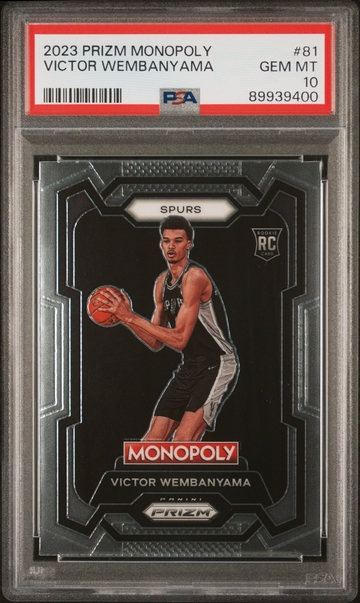 2023 Prizm #81 Victor Wembanyama Monopoly PSA 10