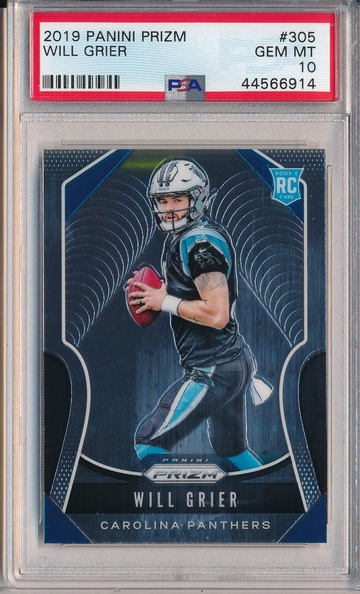 Will Grier 2019 Prizm PSA 10