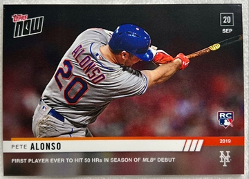 2019 Topps Now Pete Alonso (17 Card Lot)