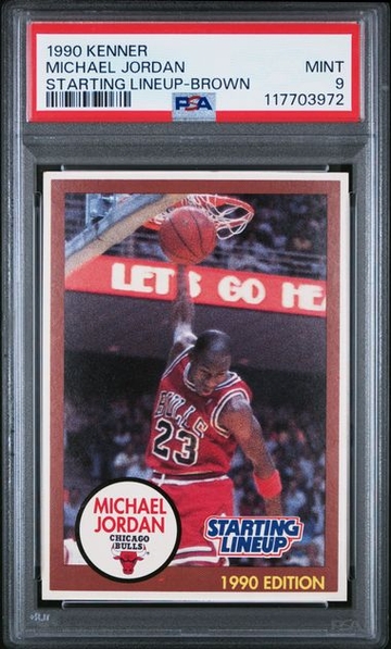 1990 Kenner Starting Lineup SLU Michael Jordan PSA 9