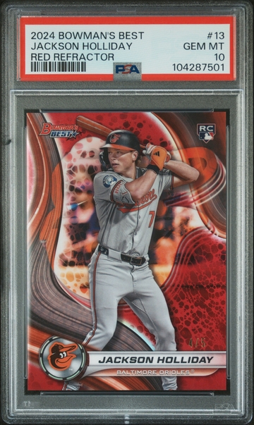 2024 Bowman's Best #13 Jackson Holliday Refractor PSA 10