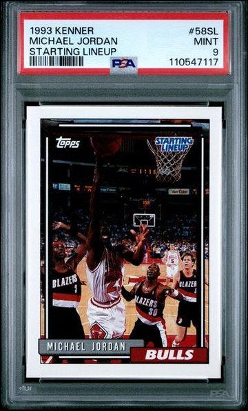 1993 Kenner Starting Lineup SLU Michael Jordan PSA 9