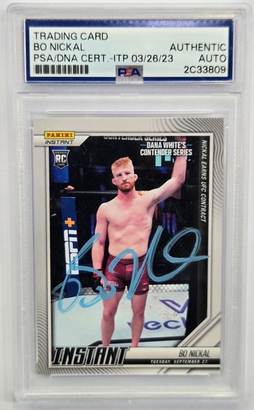2022 Panini Instant UFC #118 Bo Nickal Rookie Card RC #1/2558 PSA Authentic
