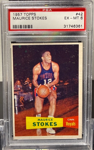 1957 Maurice Stokes Topps 42 RC HOF PSA 6