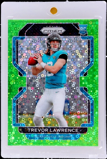 2021 Panini Prizm Green No Huddle Trevor Lawrence #331 RC /5