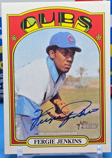 2021 Topps Heritage Ferguson Fergie Jenkins On-card 🔥 REAL ONE AUTO 🔥 #ROA-FJ