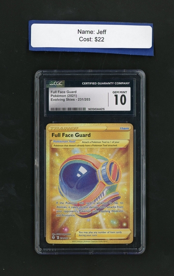 2021 The Pokemon Company Pokémon 231/203 Evolving Skies CGC 10 Gem Mint