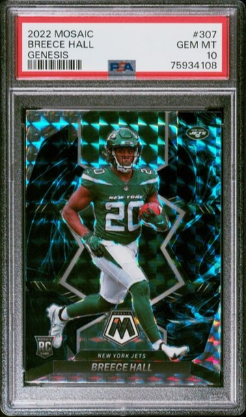 2022 Mosaic Genesis Breece Hall PSA 10