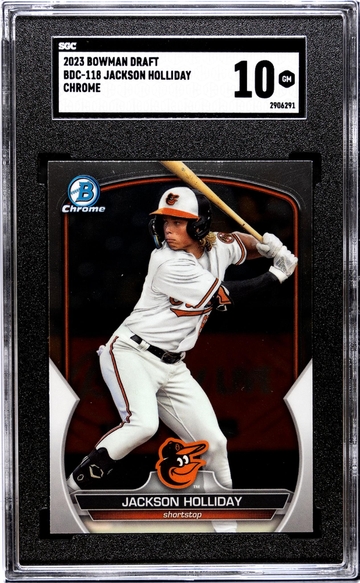2023 Bowman Draft Chrome Jackson Holliday #BDC-118 SGC 10