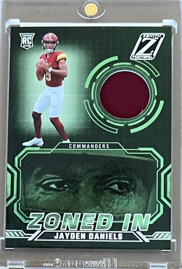 2024 Jayden Daniels RC Zenith Zoned In Memorabilia Patch