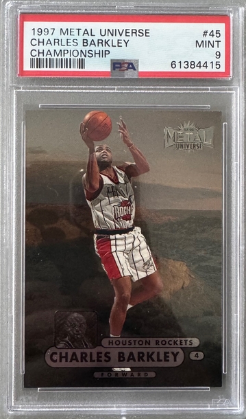 1997 Metal Universe Charles Barkley Championship PSA 9