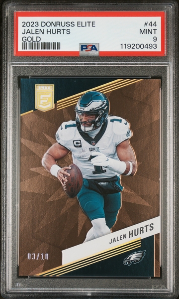 2023 Donruss Elite #44 Jalen Hurts /10 PSA 9