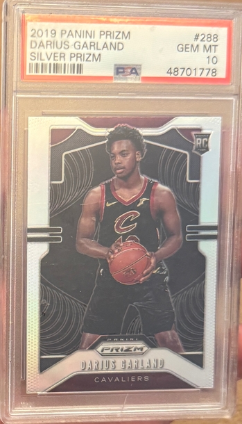 2019 Panini Prizm Darius Garland Rookie Silver Prizm PSA 10
