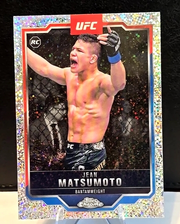 2025 Topps Chrome UFC  Jean Matsumoto  Speckled Refractor  ROOKIE  /250