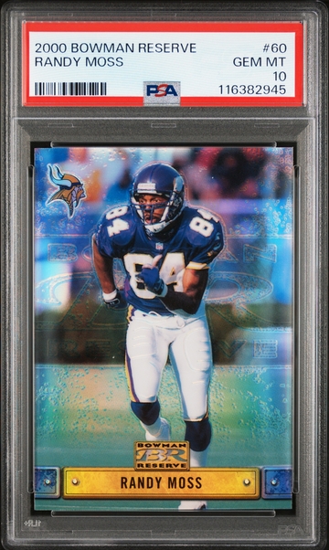 2000 Bowman Reserve Randy Moss #60 PSA 10