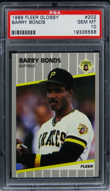 1989 Fleer Glossy Barry Bonds Future HOF #202 PSA 10 GEM MINT