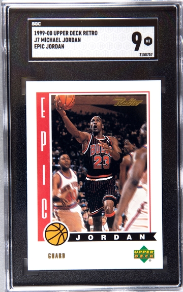 1999-00 Upper Deck Retro Epic Michael Jordan SGC 9 POP 1