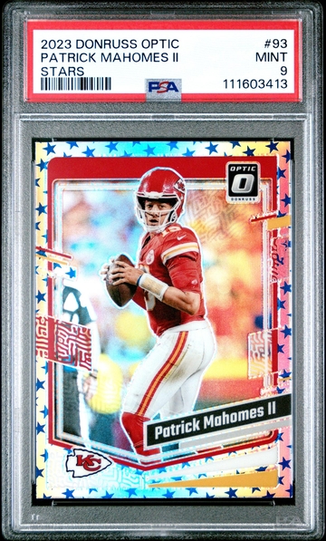 2023 Donruss Optic #93 Patrick Mahomes II Stars PSA 9