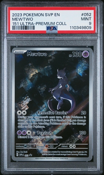 2023 Pokemon #052 Mewtwo 151 Ultra-Premium Collection PSA 9