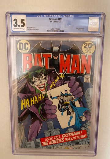 Batman #251 w/ The Joker CGC 3.5 September 1973