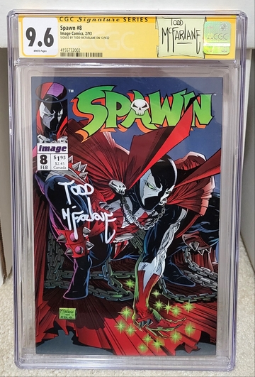 Spawn #8 (1993) CGC 9.6 SS - 1st Vindicator Signed by Todd McFarlane Signature Series Marvel Comics Key