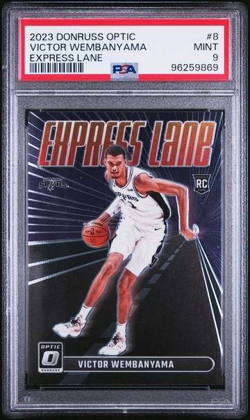 2023 Panini Donruss Optic Express Lane Victor Wembanyama #8 RC PSA 9