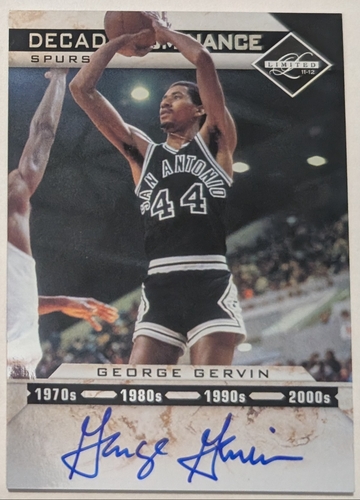 George Gervin 2011-12 Panini Limited Decade Dominance Auto /99