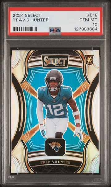 2024 Select XRC Travis Hunter Rookie #518 Jaguars PSA 10 Gem Mint RC NFL
