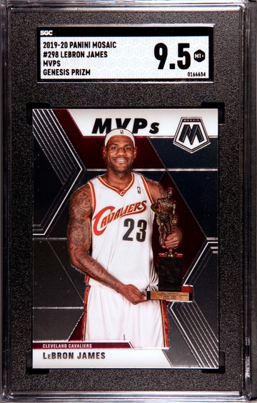 *MISLABELED* 2019-20 Panini Mosaic #298 LeBron James MVPs (Base version) SGC 9.5 Mint + Lakers
