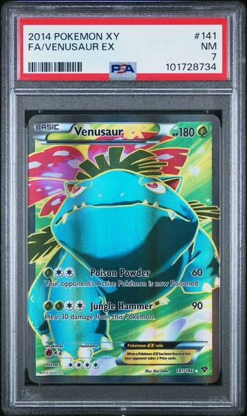 2014 Venusaur EX 141/146 PSA 7  Pokemon XY 