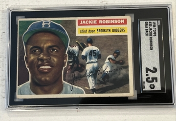 Jackie Robinson 1956 topps SGC 2.5 
