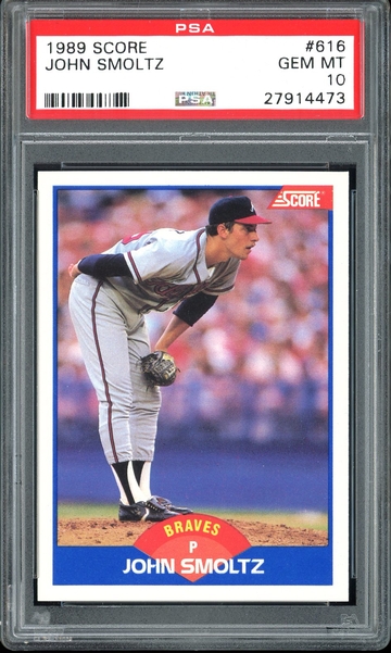 JOHN SMOLTZ 1989 SCORE #616 PSA 10 RC