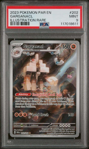 2023 Pokemon #202/182 Garganacl Illustration Rare PSA 9