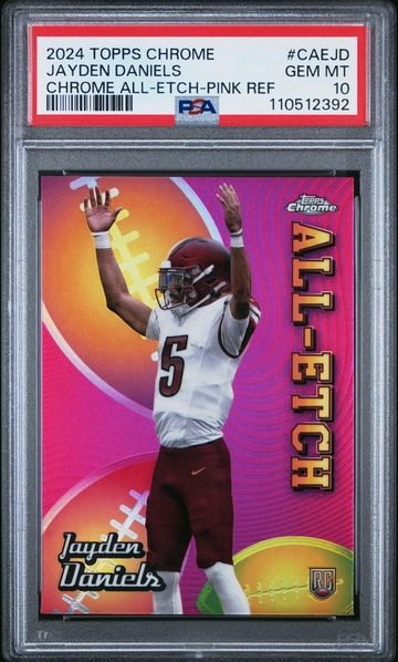 2024 Topps Chrome #CAEJD Jayden Daniels All-Etch PSA 10