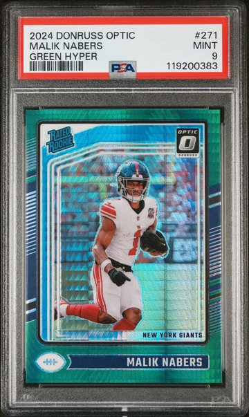 2024 Donruss Optic #271 Malik Nabers Rated Rookie PSA 9