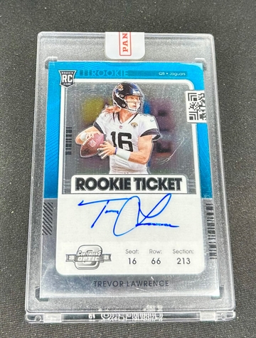 2021 Trevor Lawrence Panini Contenders Optic Rookie Ticket Auto SEALED #101 Autograph Variation RC