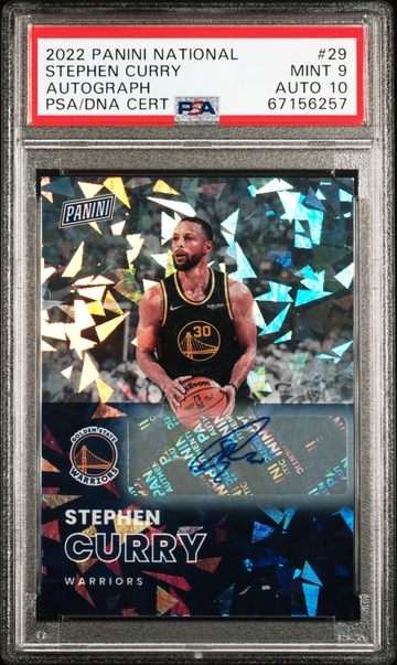 2022 Stephen Curry Panini Auto 5/5.  Pop 1