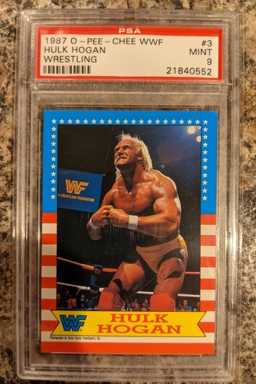 1987 O-PEE-CHEE WWF Hulk Hogan PSA 9
